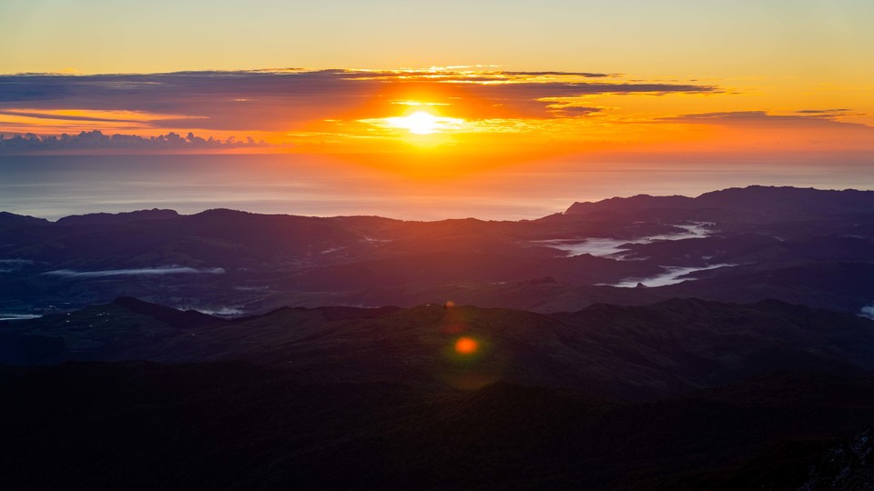 기즈번에서 해가 떠오르는 모습. 사진=Max Stussi
